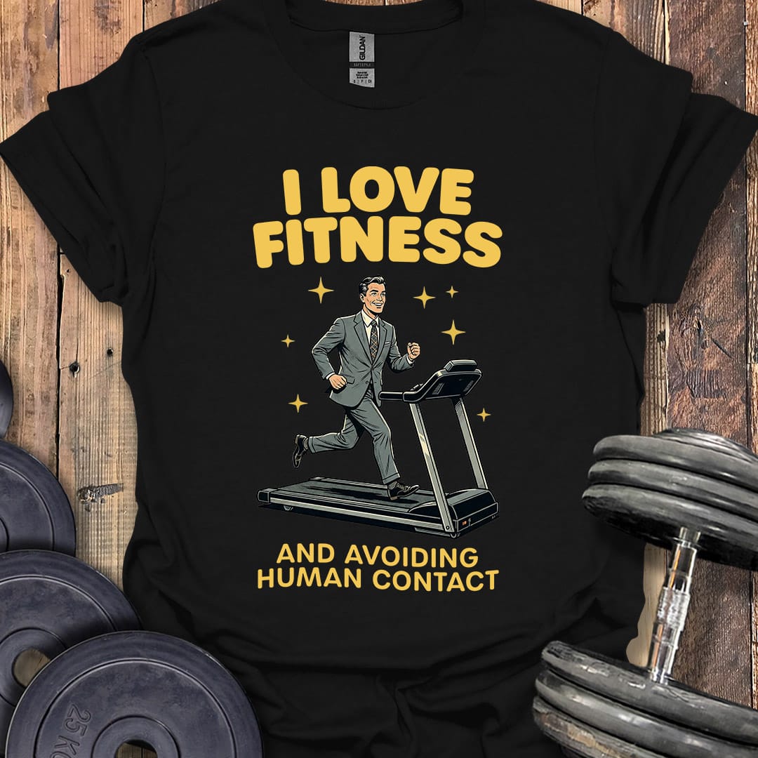 I Love Fitness Businessman T-Shirt