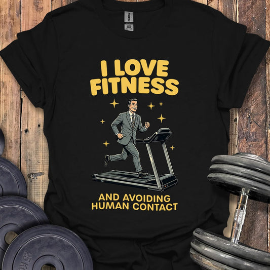 I Love Fitness Businessman T-Shirt
