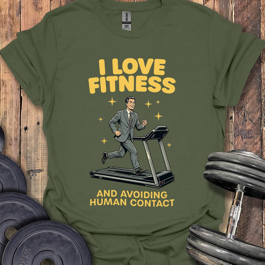 I Love Fitness Businessman T-Shirt