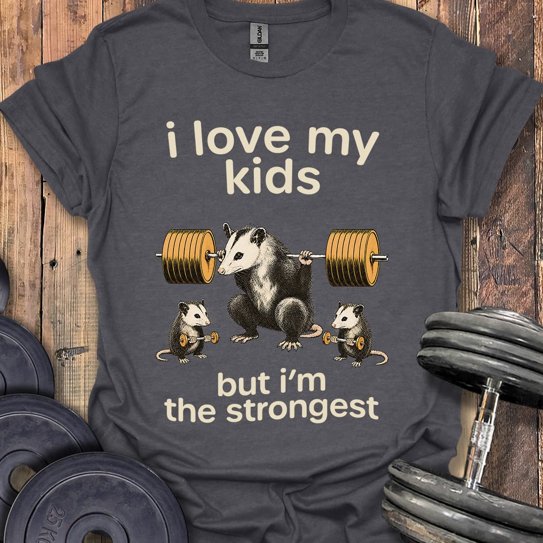 I Love My Kids Opossum T-Shirt