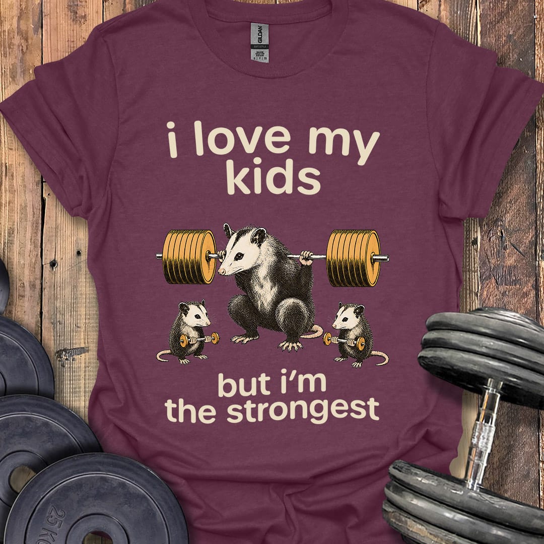 I Love My Kids Opossum T-Shirt