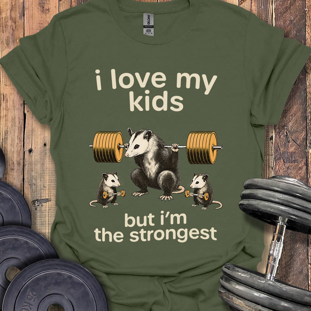 I Love My Kids Opossum T-Shirt