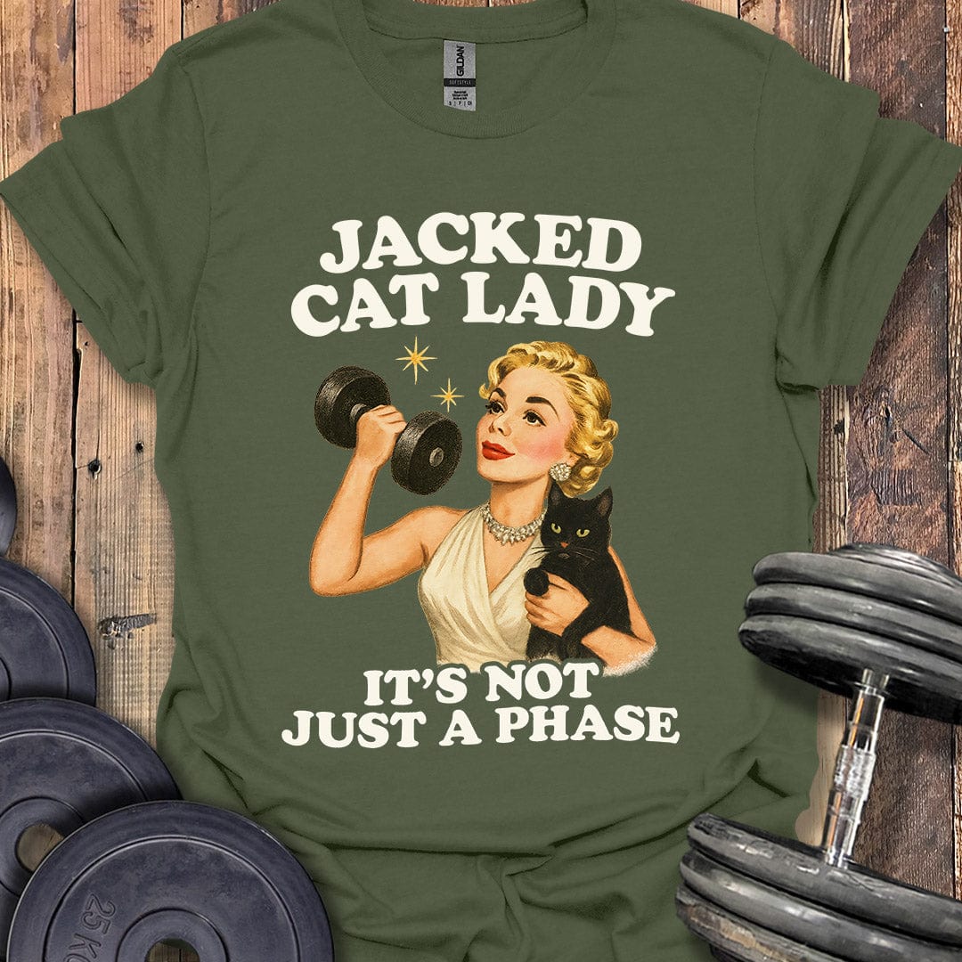 Jacked Cat Lady T-Shirt