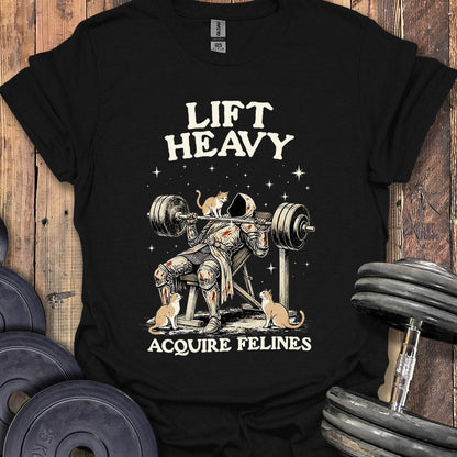 Lift Heavy, Acquire Felines T-Shirt