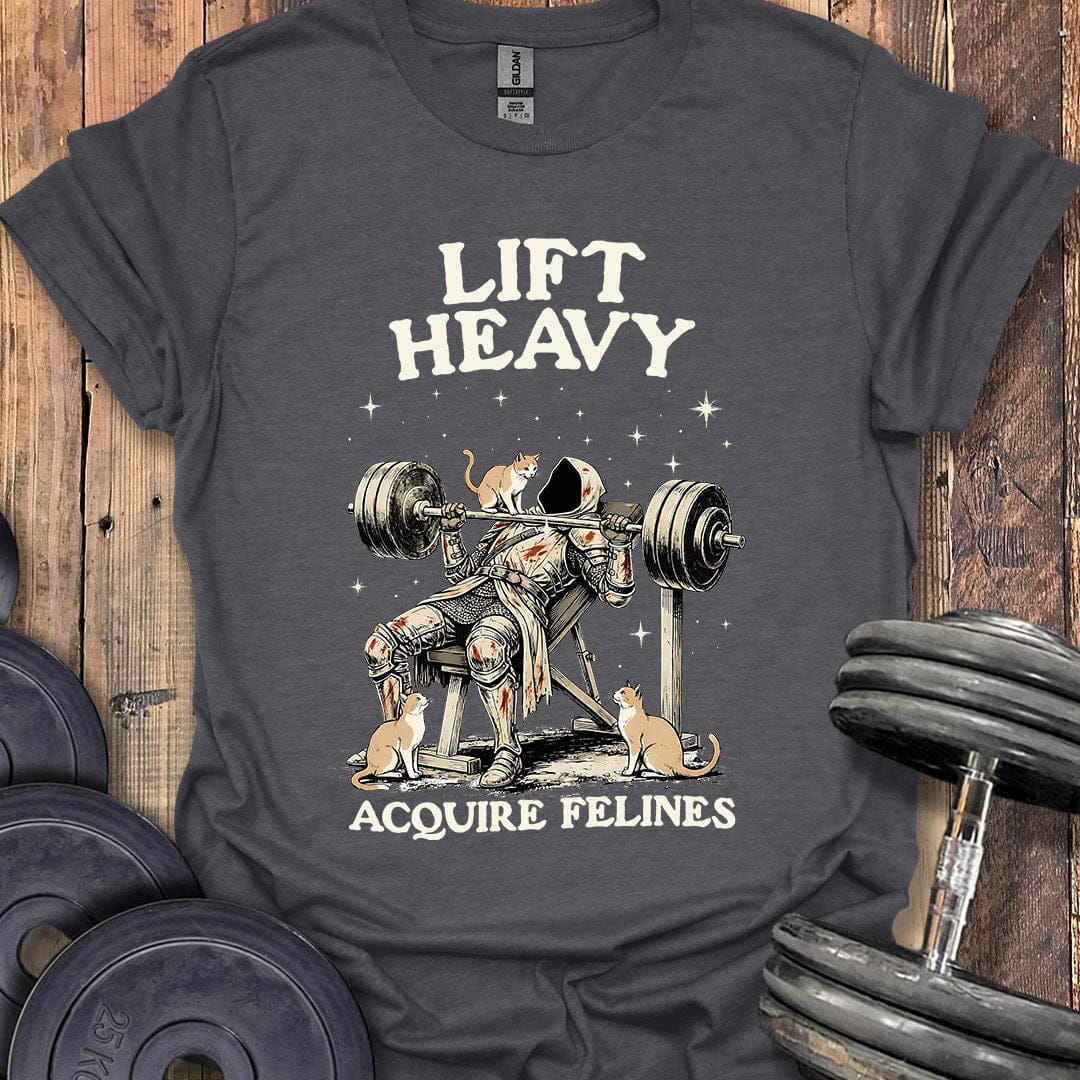 Lift Heavy, Acquire Felines T-Shirt