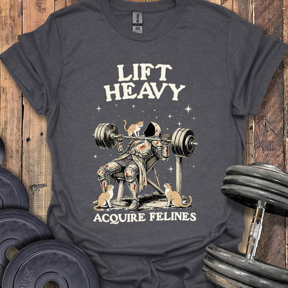 Lift Heavy, Acquire Felines T-Shirt