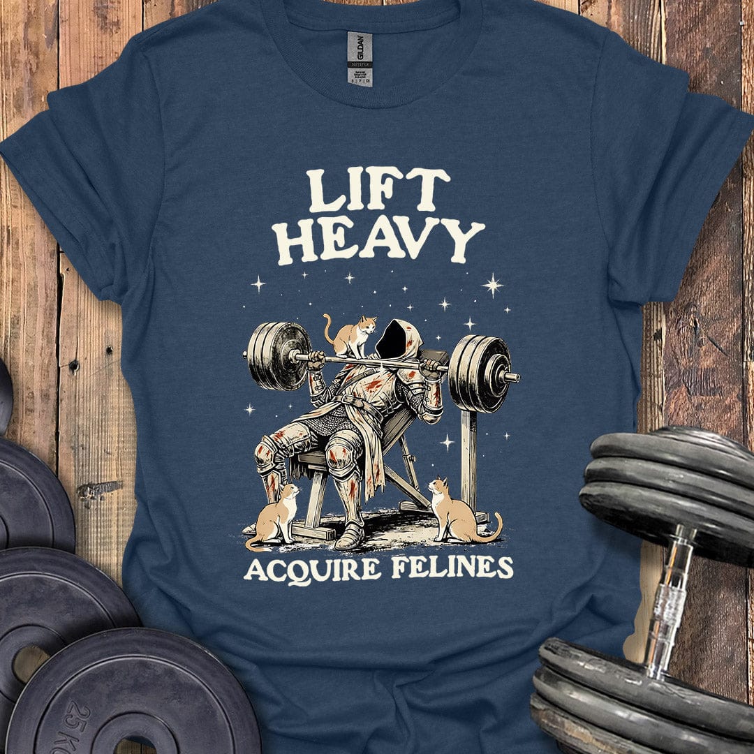 Lift Heavy, Acquire Felines T-Shirt