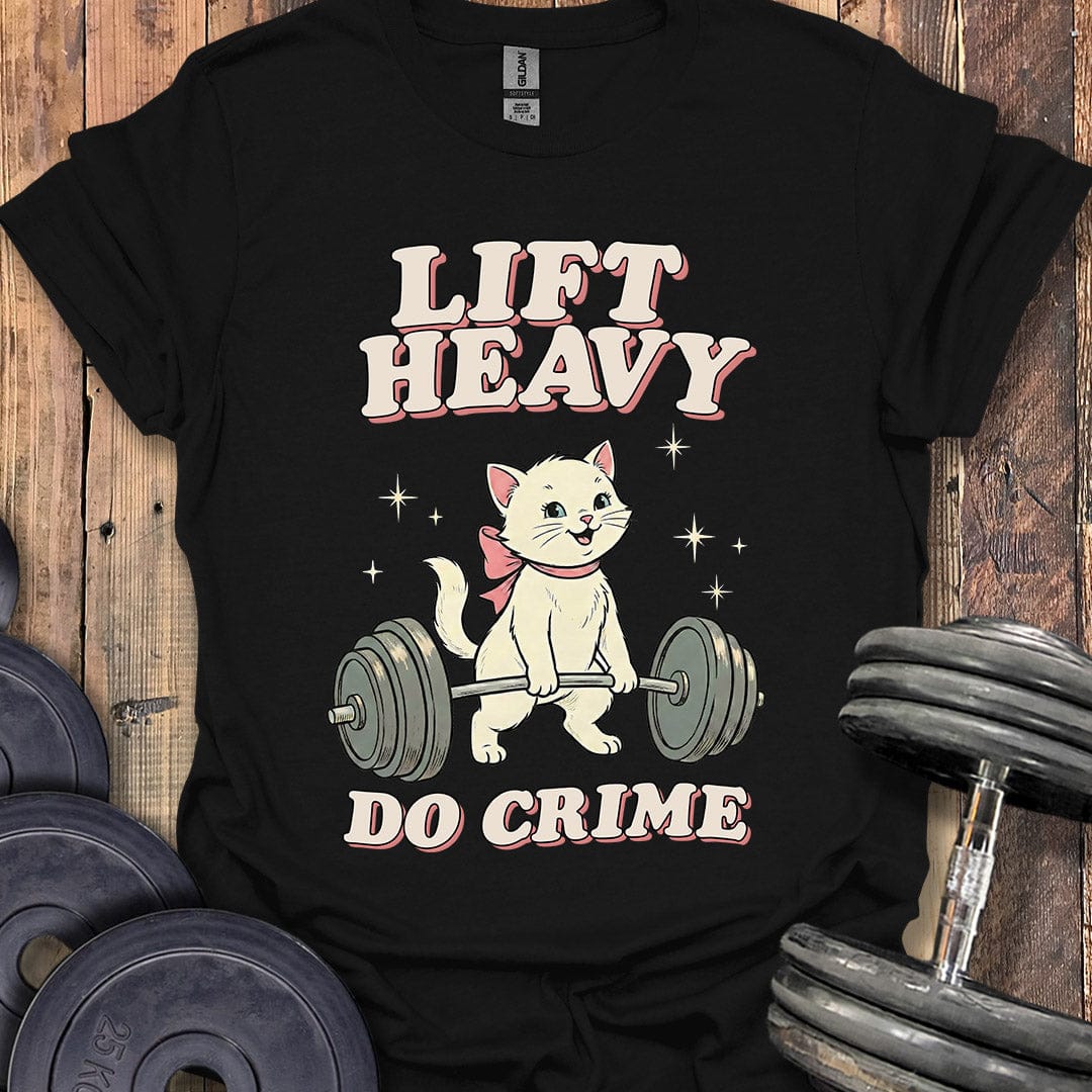 Lifting Crime Kitten T-Shirt
