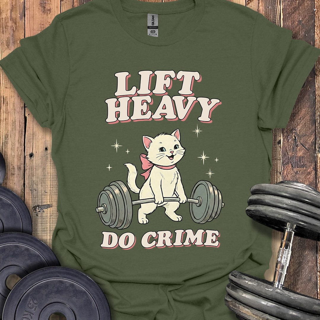 Lifting Crime Kitten T-Shirt
