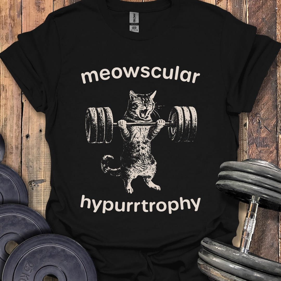 Meowscular Hypurrtrophy T-Shirt