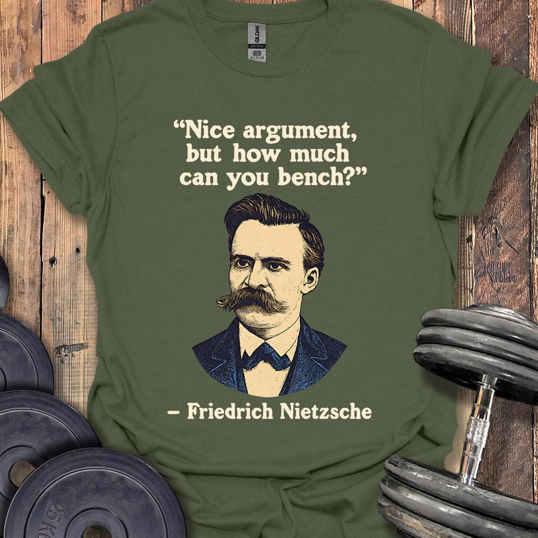 Nietzsche Bench Quote T-Shirt