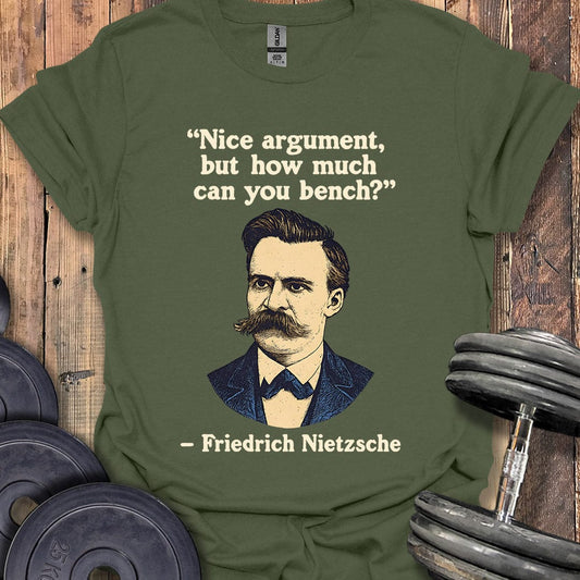 Nietzsche Bench Quote T-Shirt