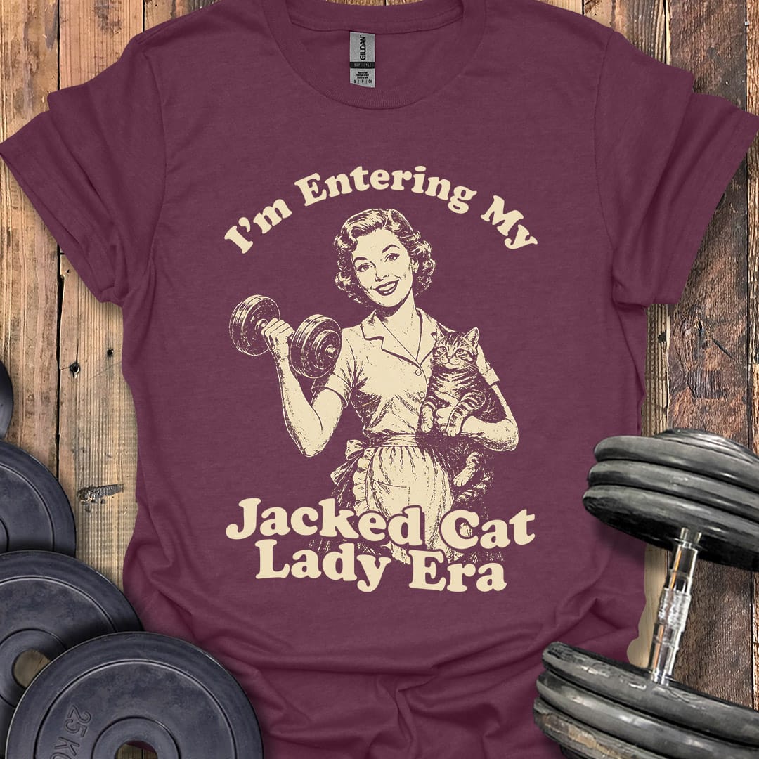 Retro Jacked Cat Lady T-Shirt