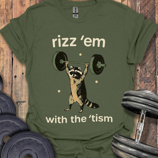 Rizz 'Em Raccoon T-Shirt