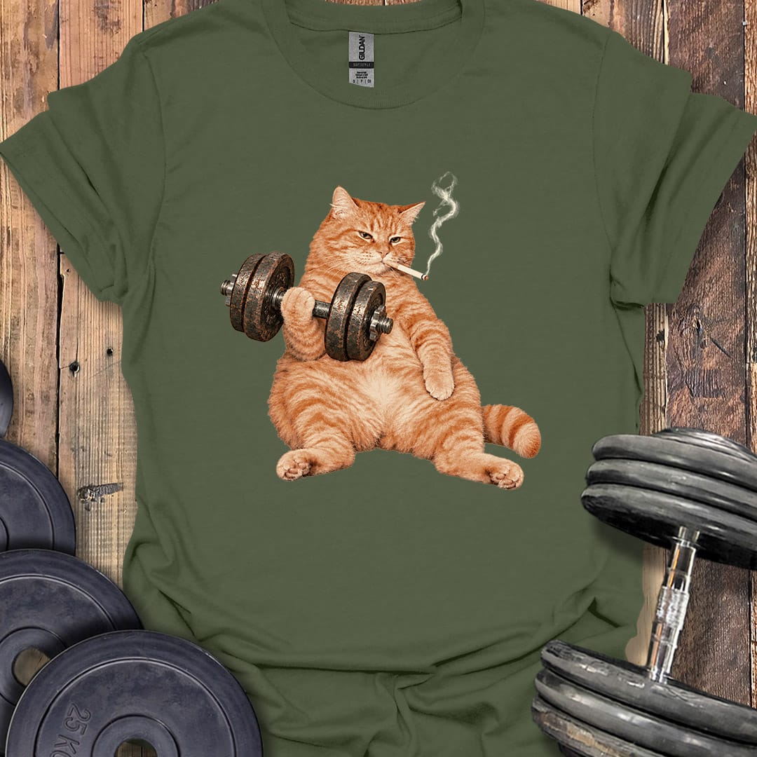 Smoking Cat T-Shirt